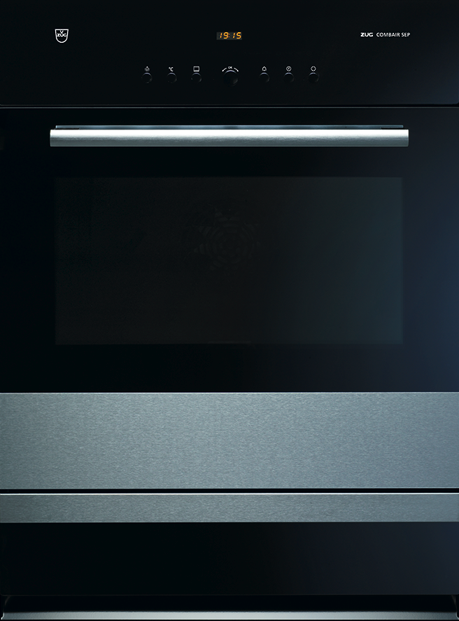 V-ZUG Backofen Combair SEP, Breite 55 cm, Design ChromeClass, Designgriff ChromeClass, 230 oder 400V, Geräteschublade, pyrolytische Selbstreinigung