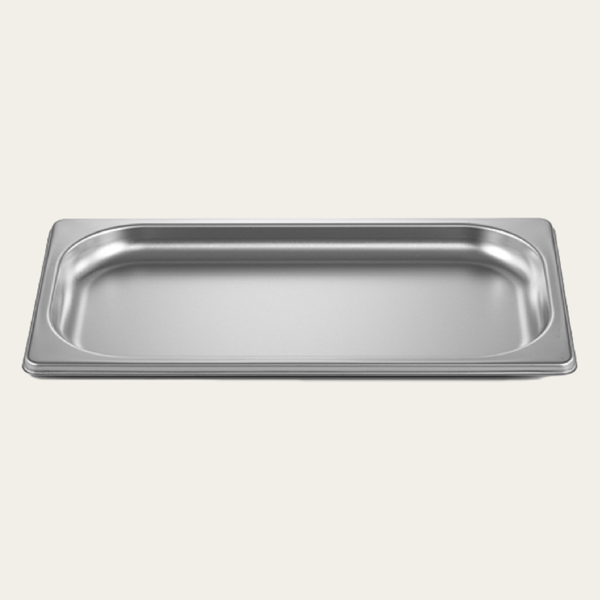 Stainless steel tray GN1/3, height 20mm, unperforated, packed