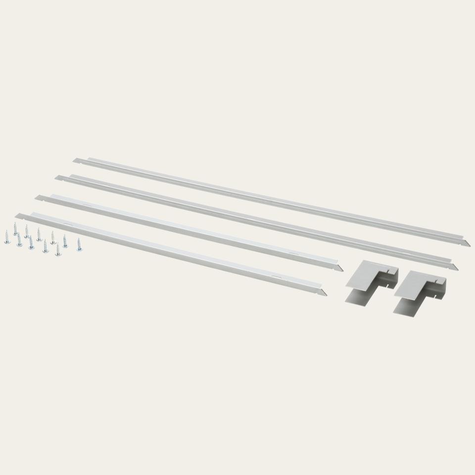 Shelf bracket set, flush, size 40