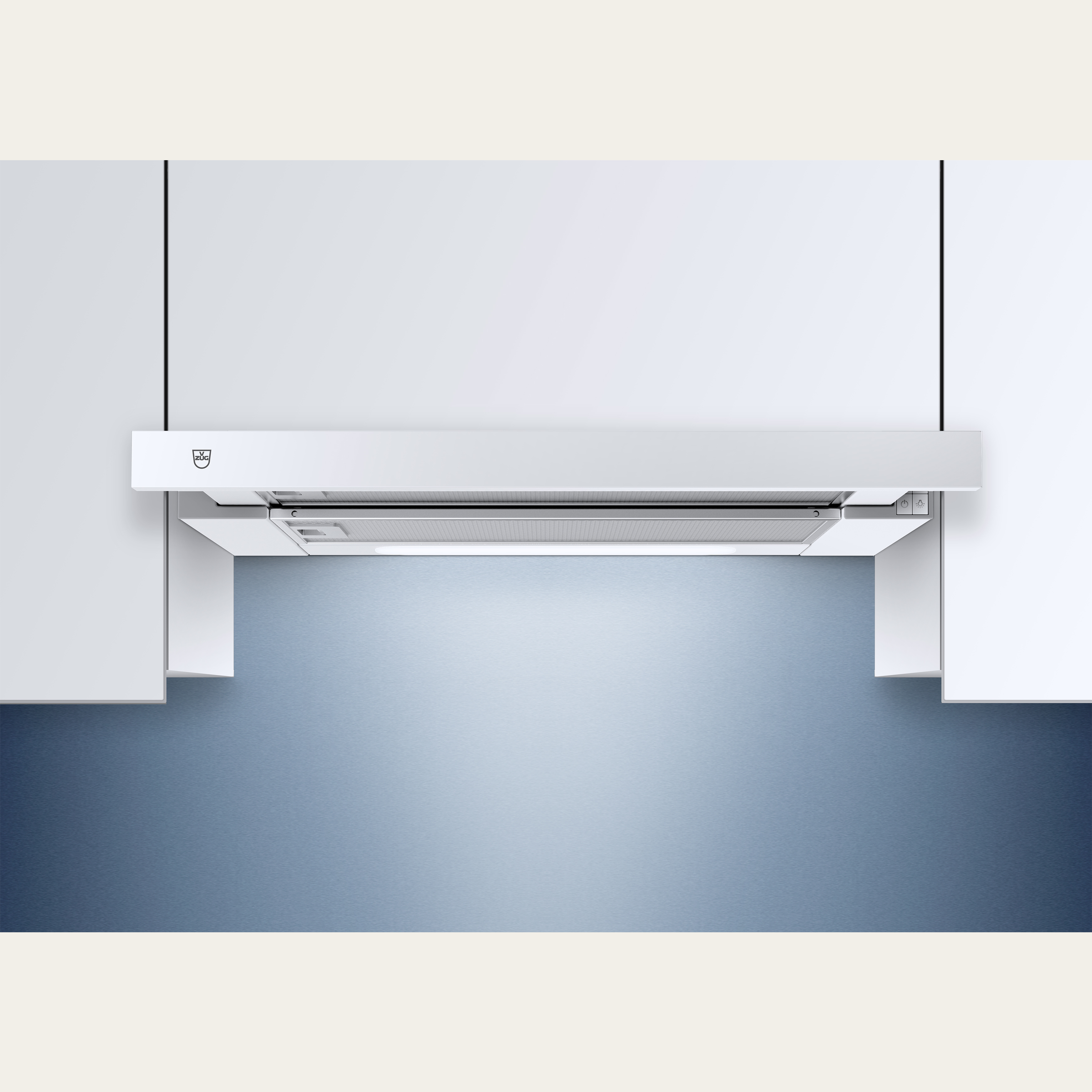 V-ZUG Hotte à encastrer DF5, largeur 55 cm, design Blanc