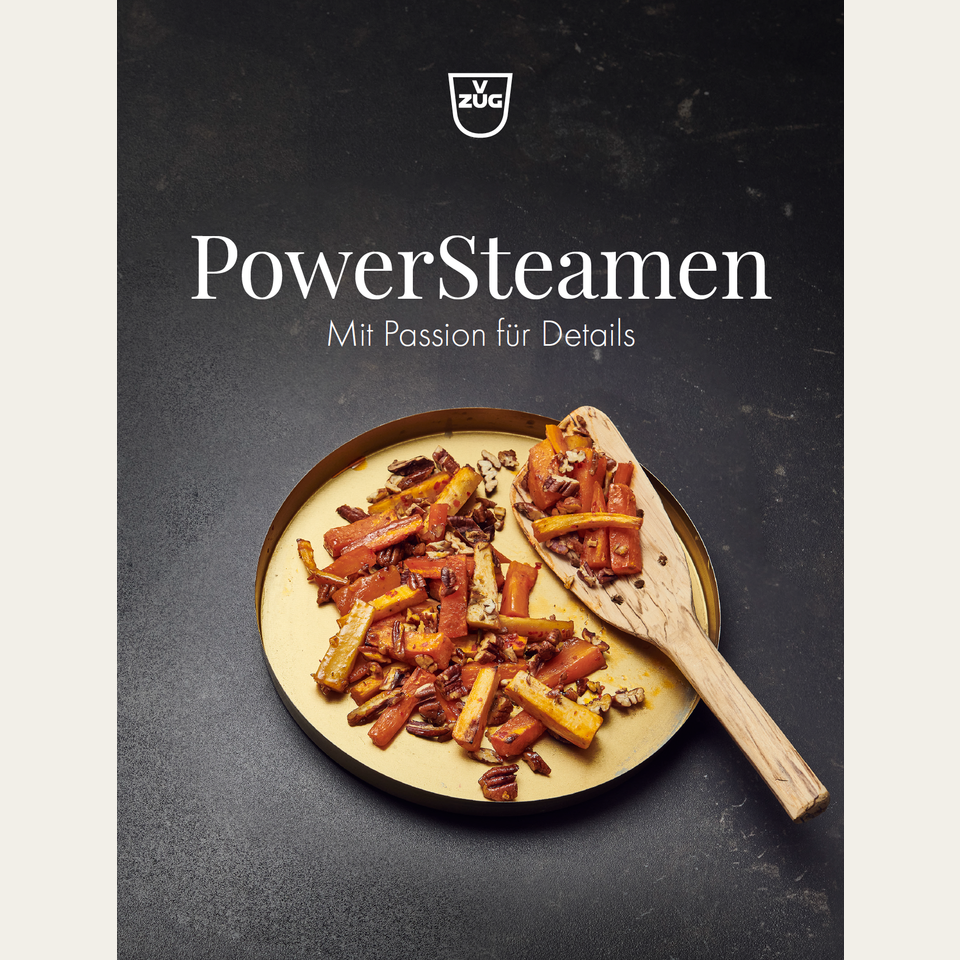 Recipe book 'PowerSteaming – With a passion for Details' in German