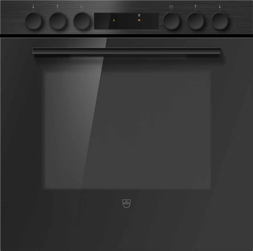 V-ZUG Cucina, Combair V200, Standard di larghezza: 60.0 cm, Norma per l'altezza: 60.0 cm, Nero, interruttore girevole, V-ZUG Home, Maniglia:Nero, Numero di zone di cottura: 4.0
