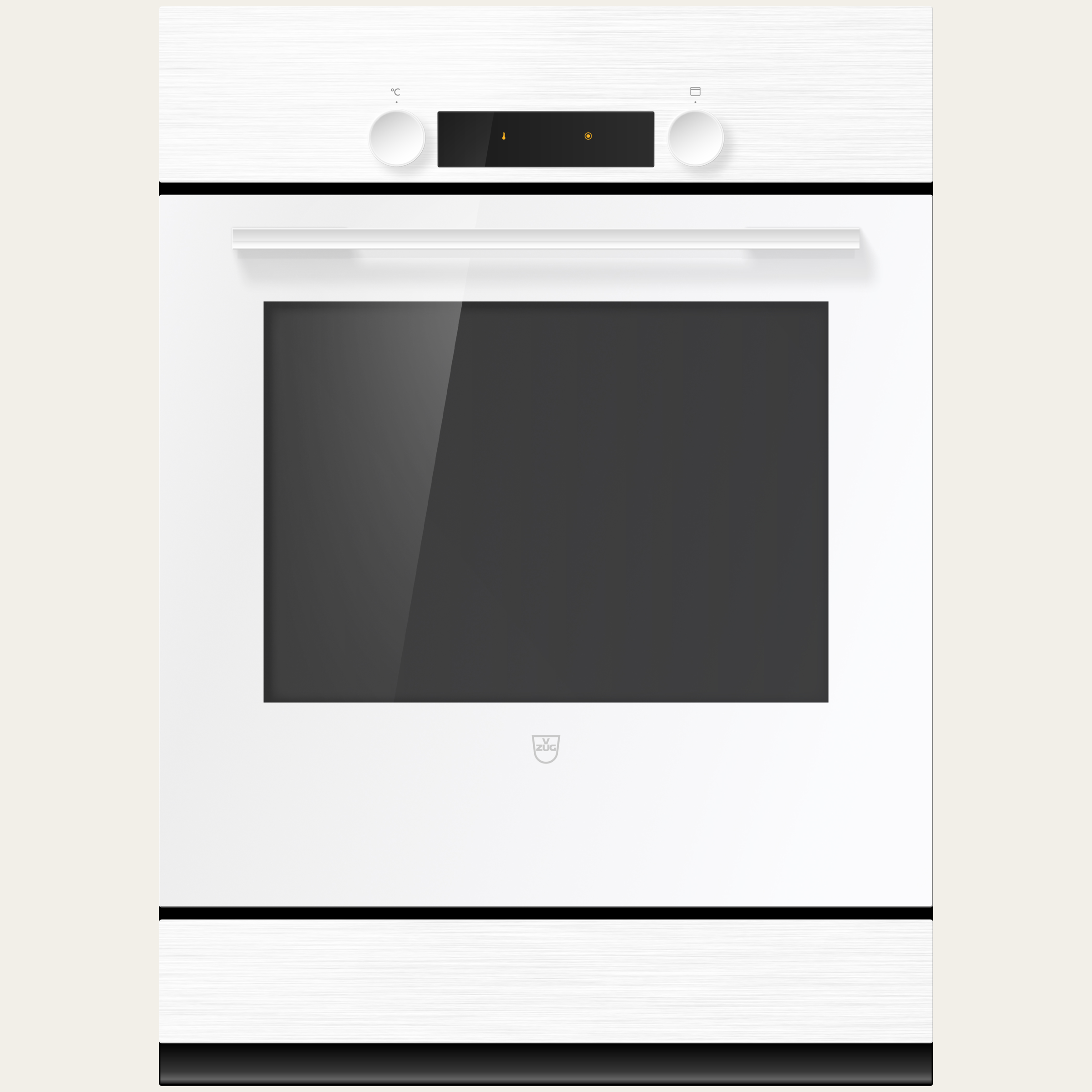 V-ZUG Backofen Combair V200 7UC, Breitennorm: 55 cm, Höhennorm: 76.2 cm, Weiss, Griff: Weiss, Einbau in Unterschrank, Drehschalter, Geräteschublade