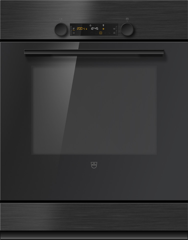 V-ZUG Forno Combair V600, Standard di larghezza: 60 cm, Norma per l'altezza: 76.2 cm, Nero, Maniglia: Nero, Installazione nell’armadio inferiore, interruttoregirevole, V-ZUG-Home, TopClean, Cassetto riscaldabile dell'apparecchio