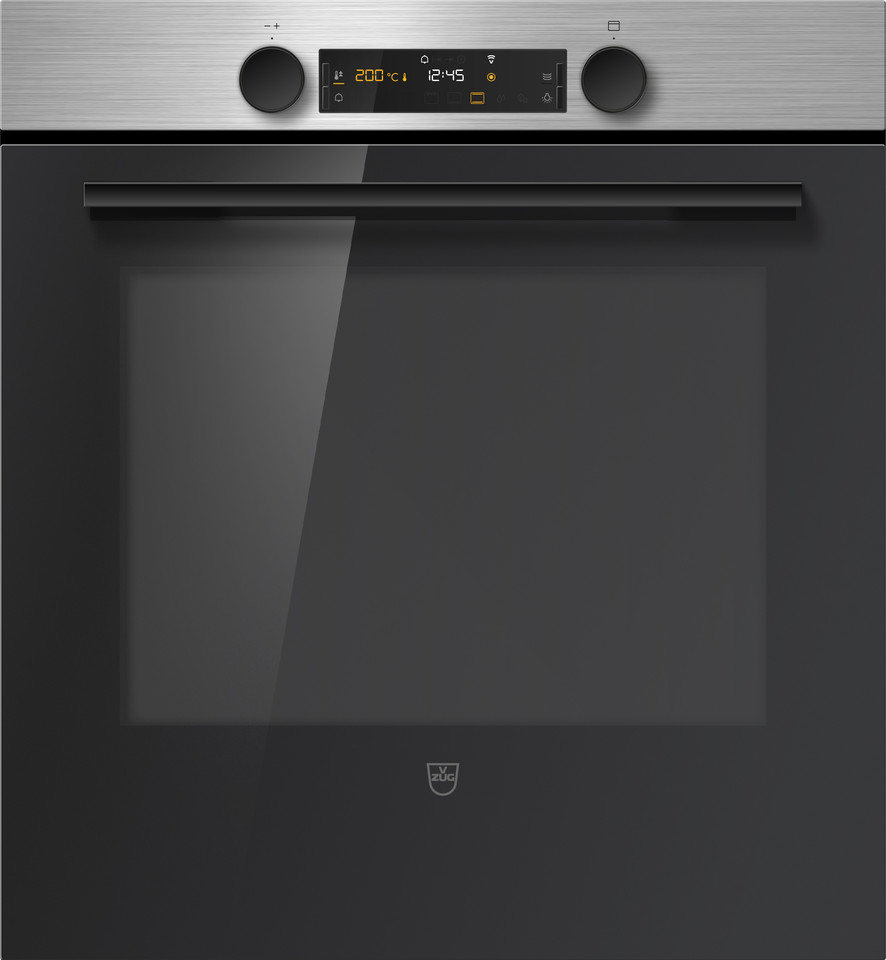 V-ZUG Backofen Combair V600, Breitennorm: 55 cm, Höhennorm: 60 cm, ChromeClass, Griff: Nero, Drehschalter, V-ZUG-Home, TopClean