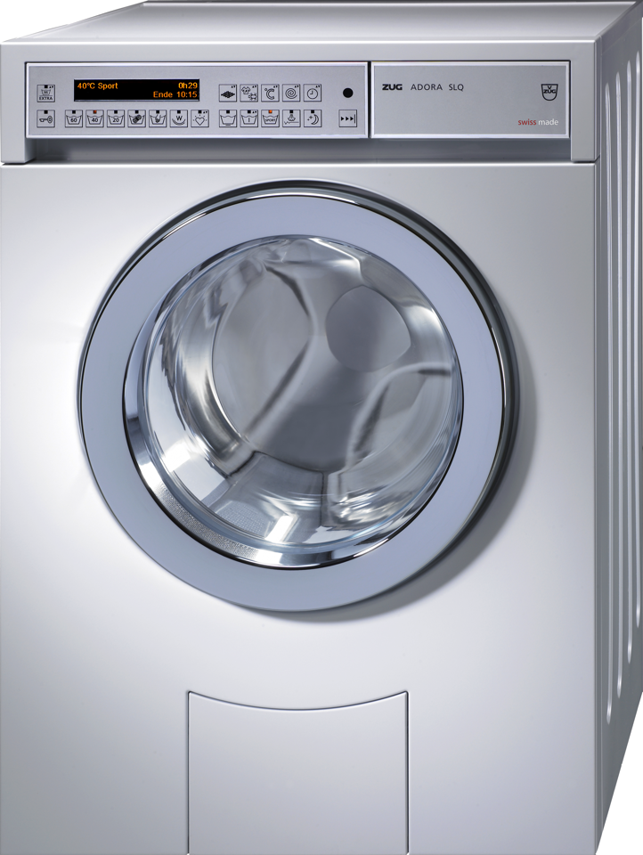 V-ZUG Washing machine Adora SLQ, panel Stainless Steel, door left hinged
