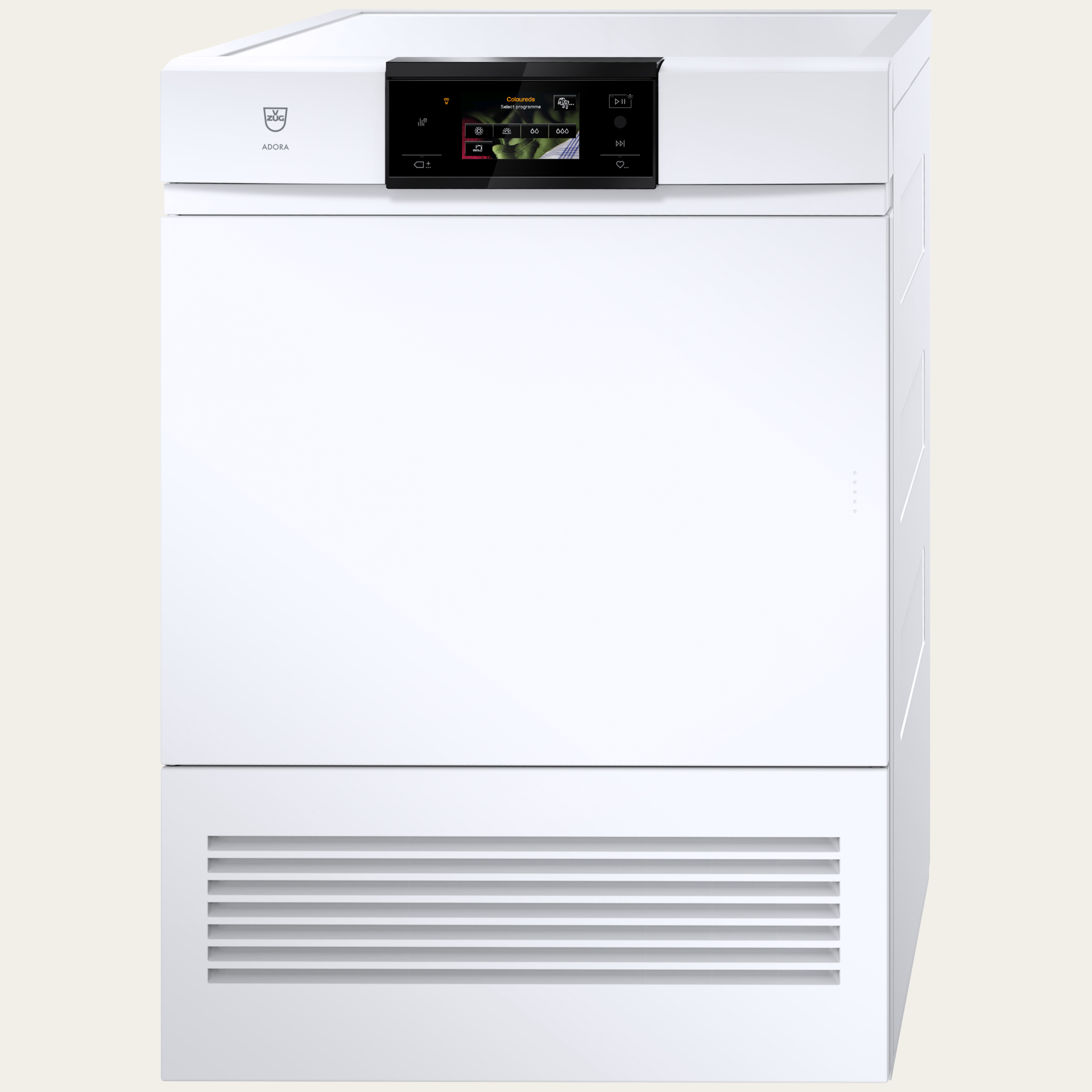 V-ZUG Tumble dryer AdoraDry V2000, Door hinge: Right, Nominal capacity: 7 kg, Full-colour graphic display, touchscreen