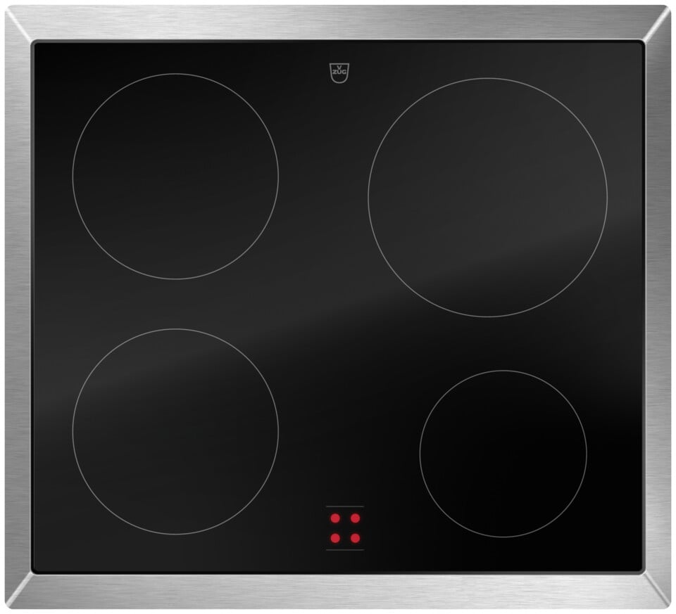 V-ZUG Table de cuisson CookTop V400 E604, Corps de chauffe à rayonnement, Norme