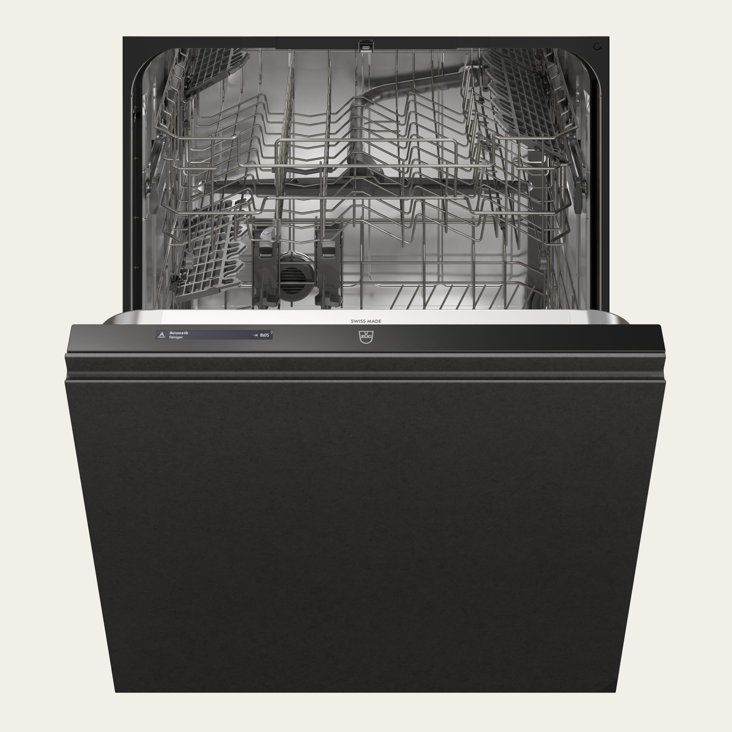 V-ZUG Dishwasher AdoraDish V2000 V, Standard width: 60 cm, Fully integratable, V-ZUG-Home, All connections (water and electric): 3 m, Sliding plate, LCD