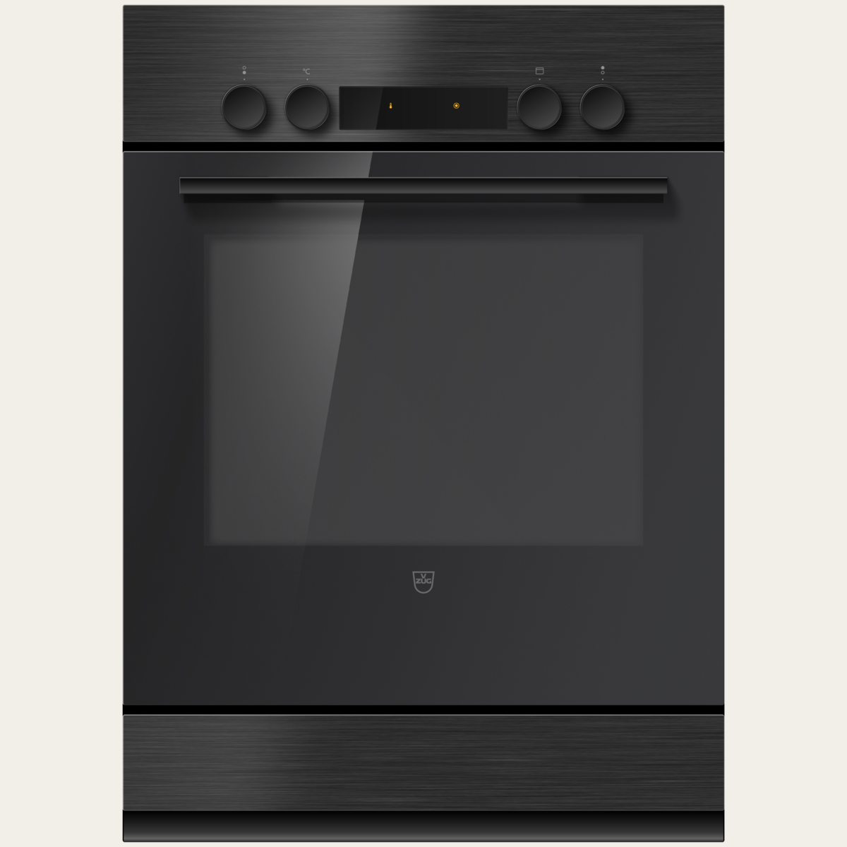 V-ZUG Cooker Combair V200 7UHC, Standard width: 55 cm, Standard height: 76.2 cm, Nero, Handle: Nero, dial, Appliance drawer, Number of controllable cooking zones: 2