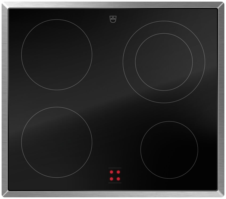 V-ZUG Table de cuisson CookTop V400 E604, Corps de chauffe à rayonnement, Norme