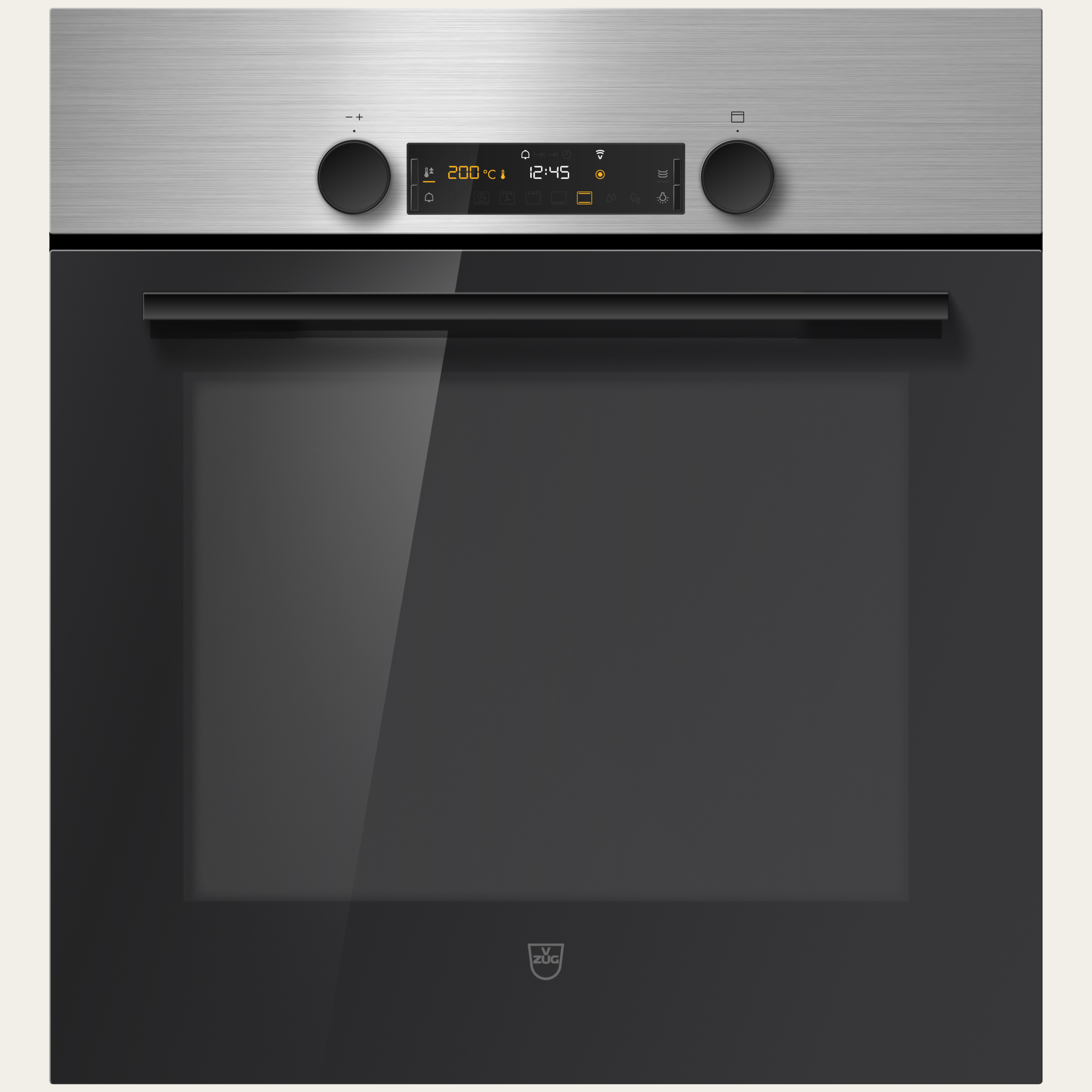 V-ZUG Four Combair V400 6UC, Norme largeur: 55 cm, Normede hauteur: 60 cm, ChromeClass, Poignée: Nero, Encastrement dans le meuble inférieur, commutateur rotatif, V-ZUG-Home