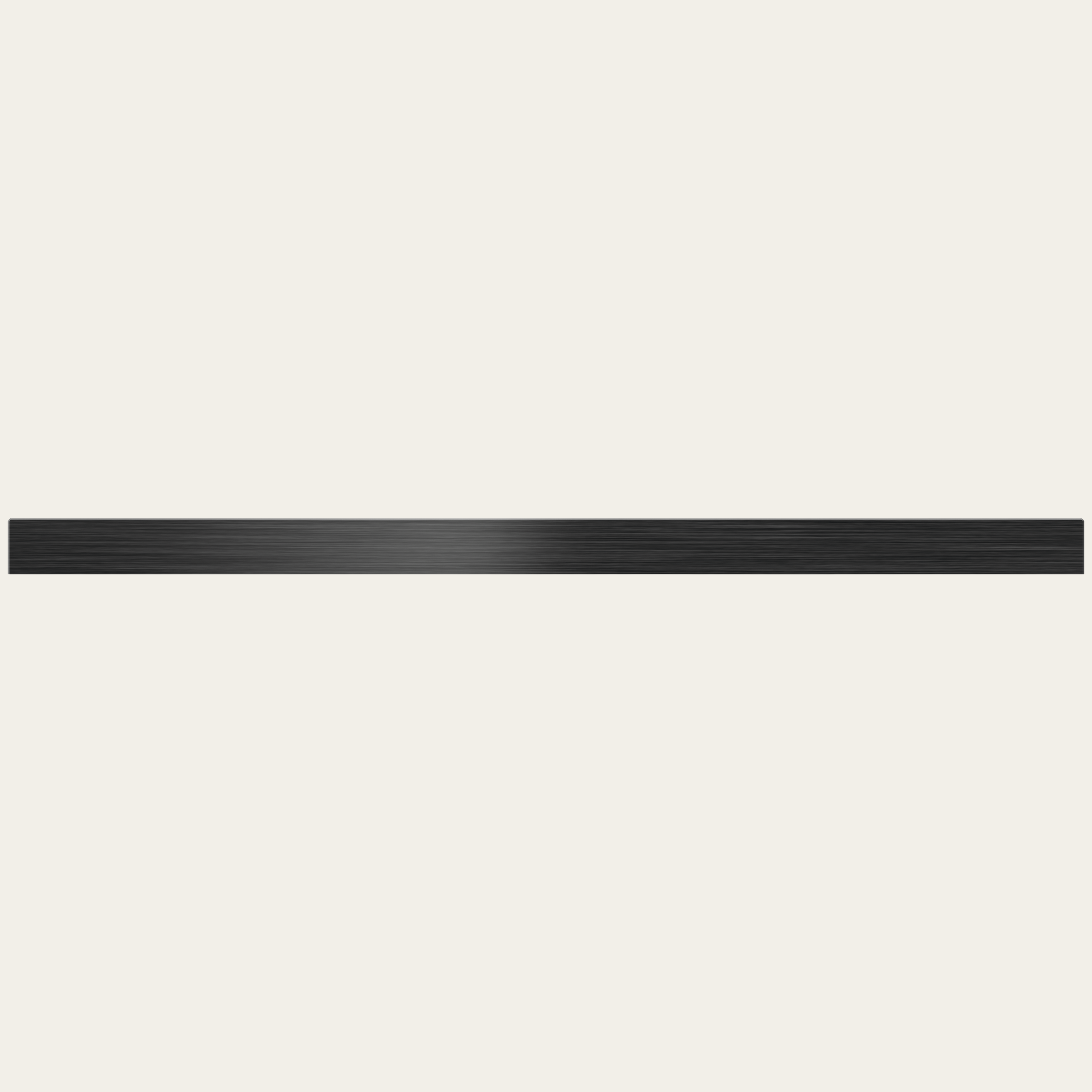 Mascherina per incasso sottopiano, Nero, larghezza 60 cm, altezza 30 mm