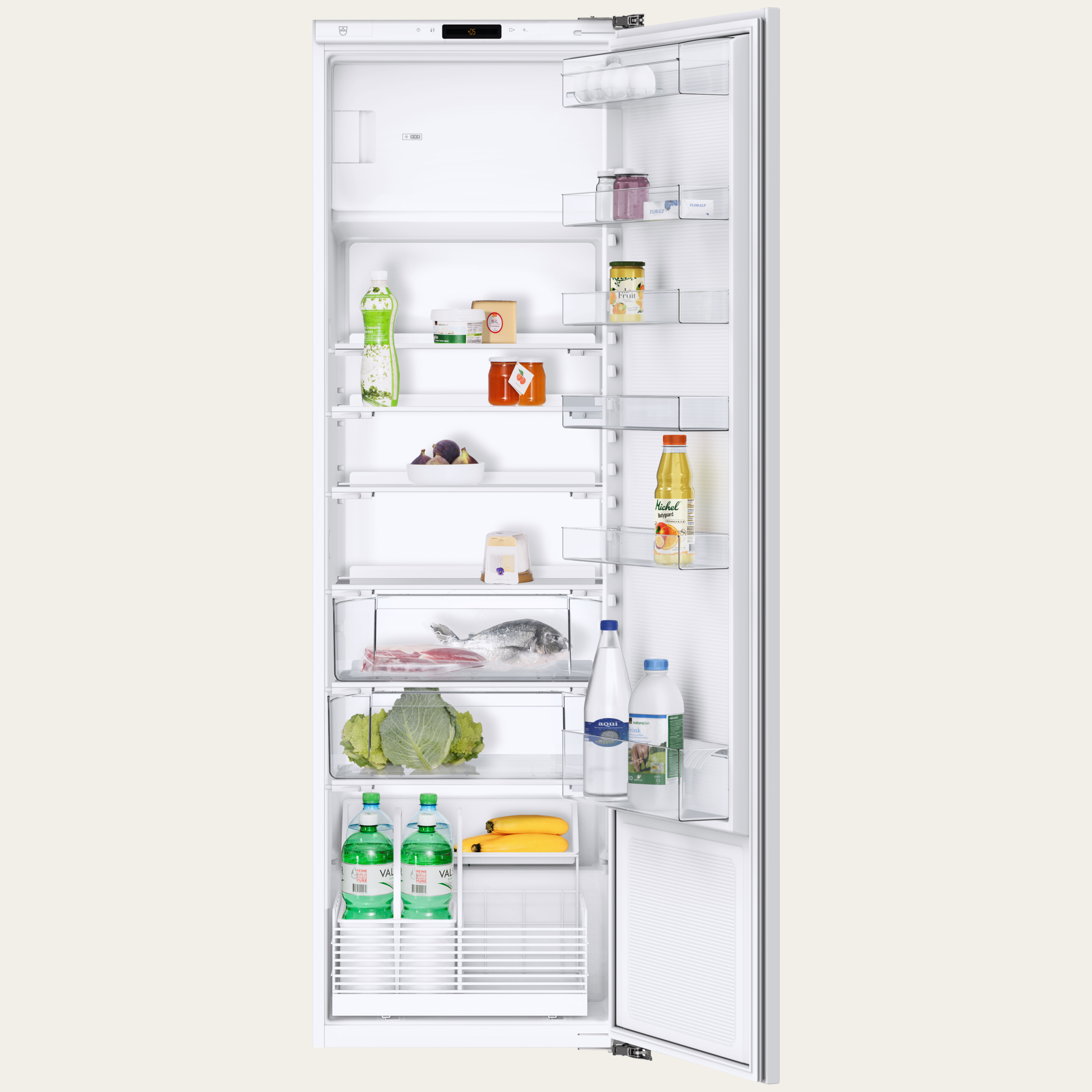V-ZUG Kühl-/Gefriergerät Magnum, Breitennorm: 60 cm,Höhennorm: 177.8 cm, Vollintegrierbar, Türanschlag: links, Energieeffizienzklasse: F, TouchControl, Kellerfach