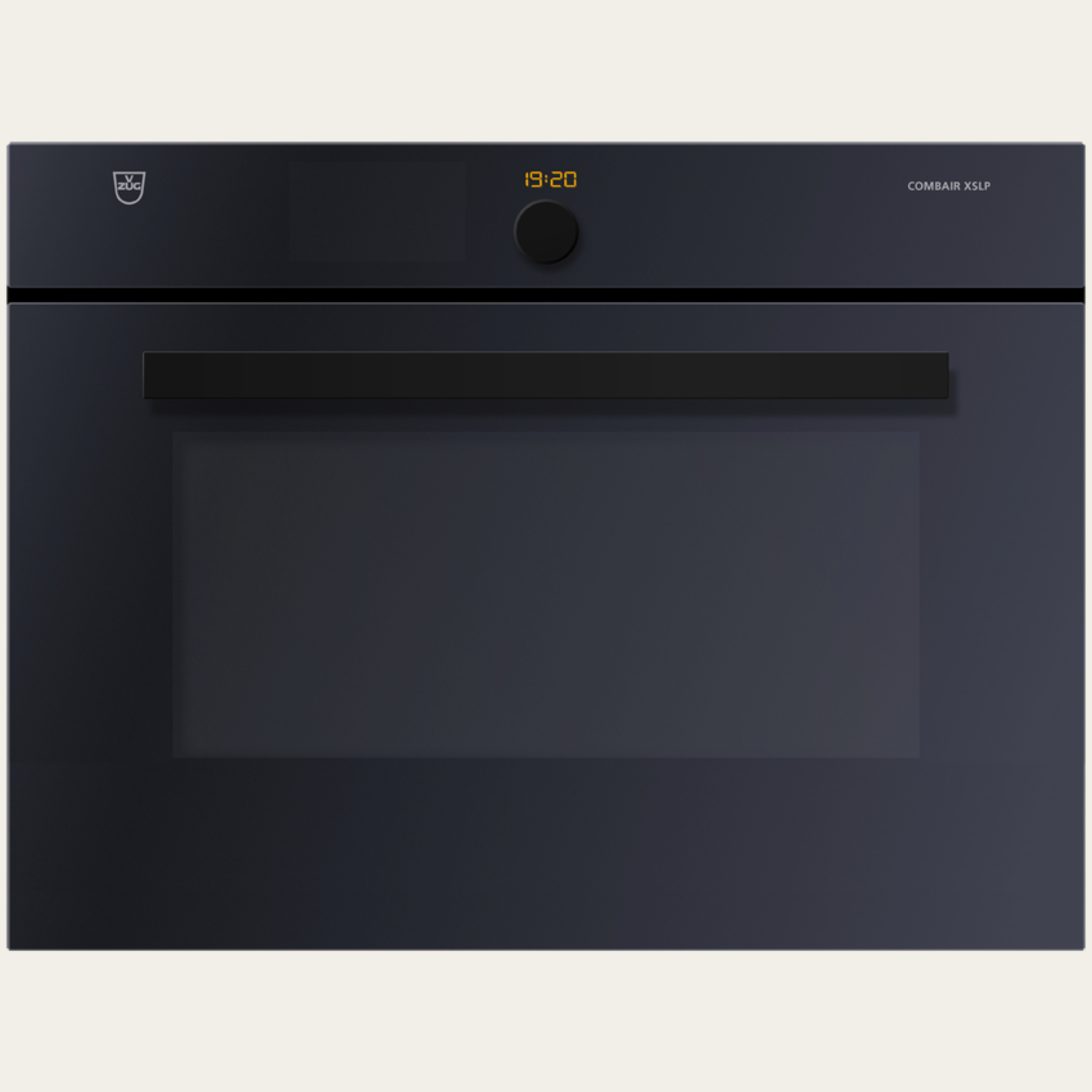 V-ZUG Oven Combair XSLP 60, Standard width: 60 cm, Standard height: 45 cm, Black mirror glass, Handle: Nero design handle, TouchControl and adjusting knob, V-ZUG-Home, Pyrolytic self-cleaning