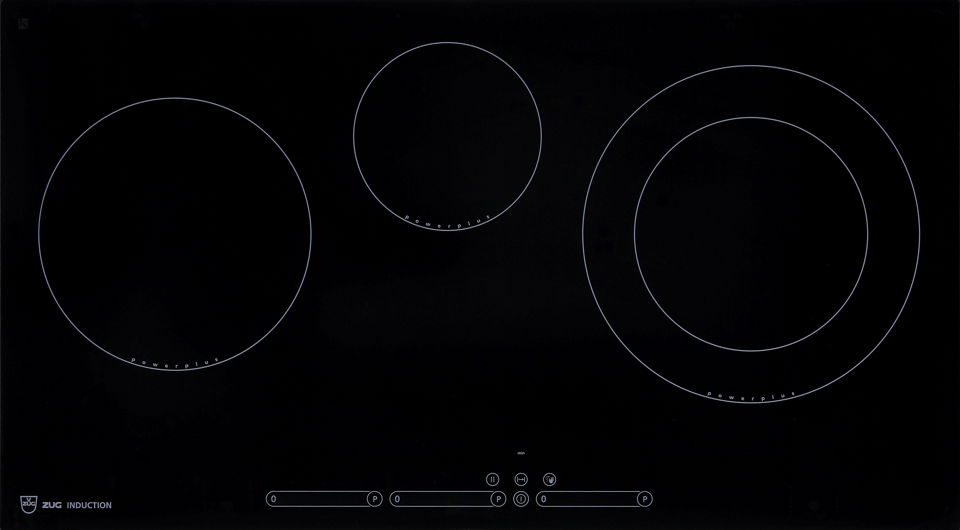 V-ZUG Plan de cuisson Induction GK36TIPSF, encastrement à fleur, Panorama, BlackDesign