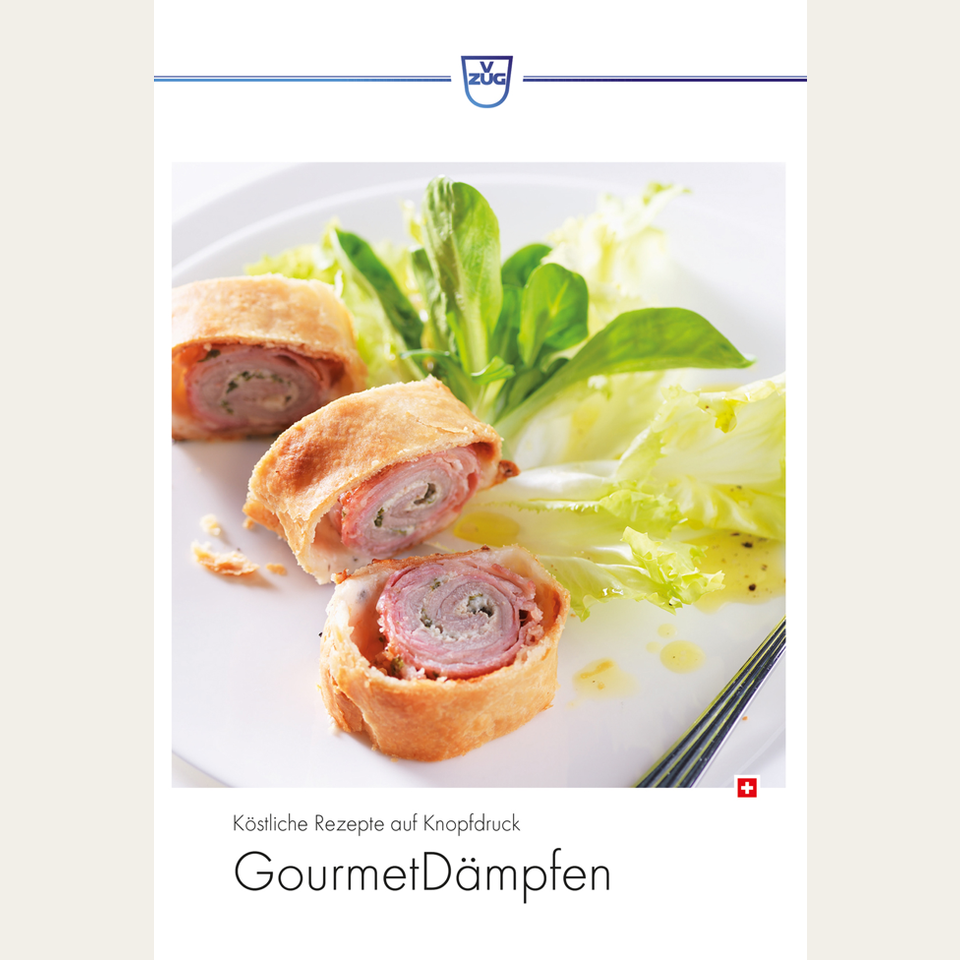 Recipe book 'GourmetSteam' in German (CH)