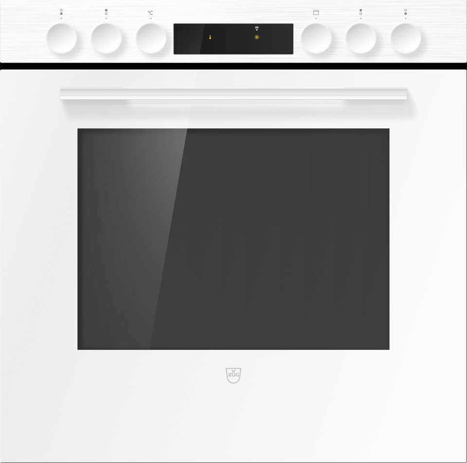 V-ZUG Cooker, Combair V200, Standard width: 60.0 cm, Standard height: 60.0 cm, White, dial, V-ZUG Home, TopClean, White designer handle,Number of controllable cooking zones: 4.0