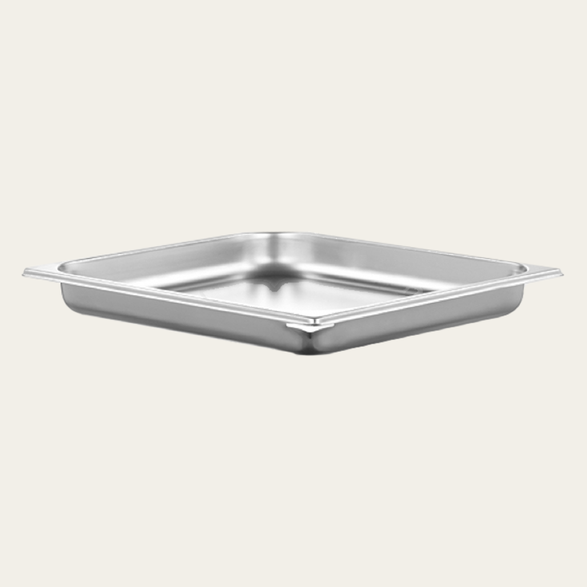 Cooking tray GN2/3, height 40mm, unperforated, packed, with lip