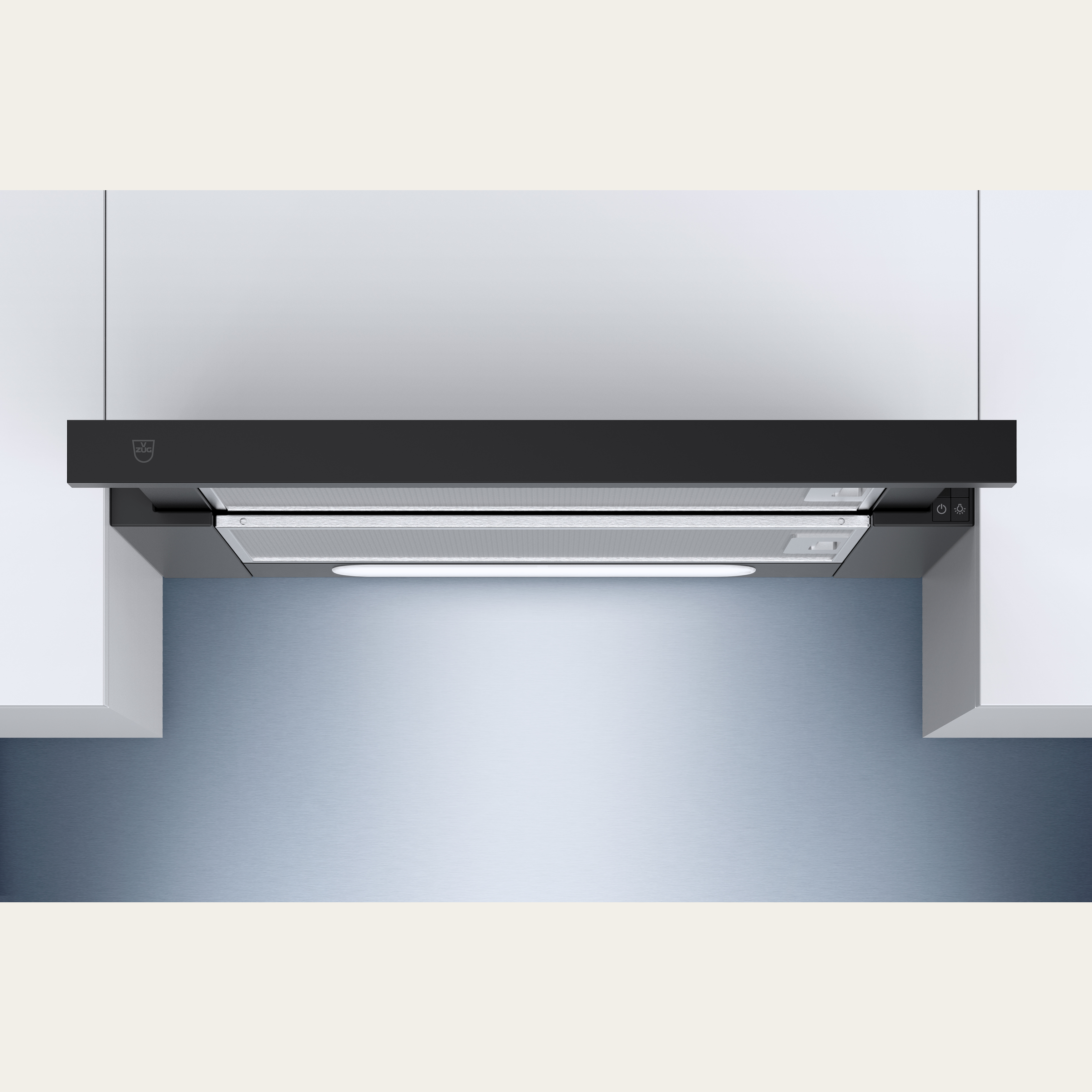 V-ZUG Einbaudunstabzug DF-L6, Breite 60 cm, Abluft, Design Nero