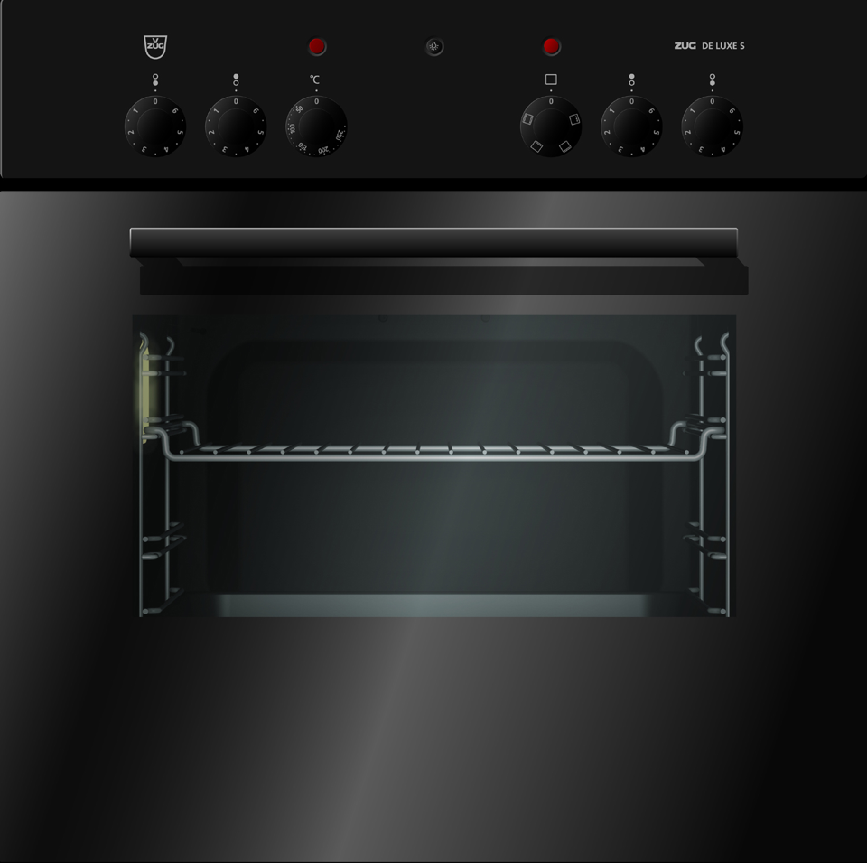 V-ZUG Cucina De Luxe S4, larghezza 60 cm, design Nero, maniglia design Nero, 400V, per 4 piastre