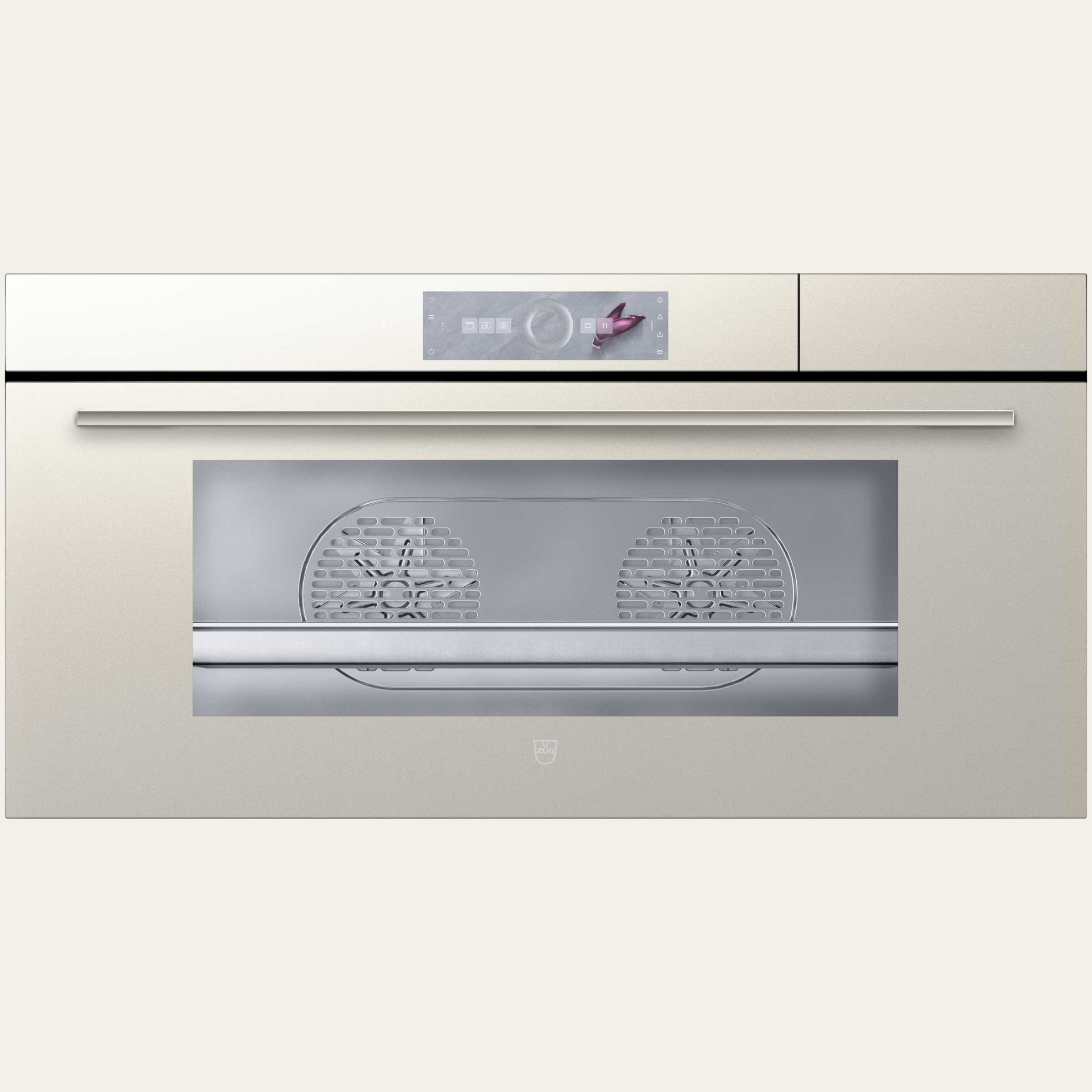 V-ZUG Stoomoven CombiSteamer V6000 45L Grand, Breedte: 90 cm, Hoogte: 45 cm, Spiegelglas Pearl, Inbouw in onderkast, Aanraakscherm met CircleSlider-bediening, V-ZUG-Home