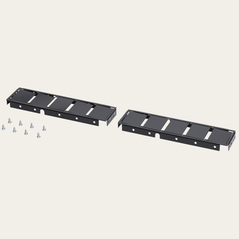 Guide plate set for recirculation air deflector