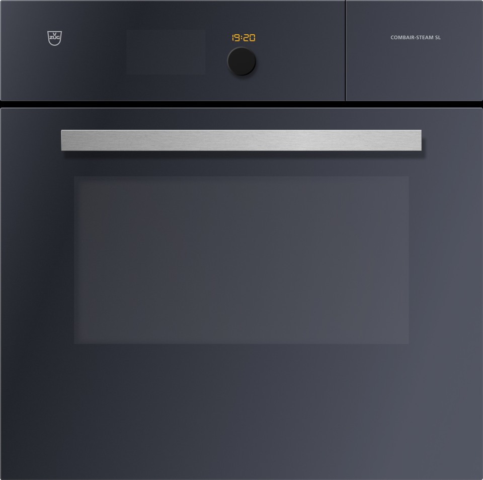 V-ZUG Steamer Combair-Steam SL, larghezza 60 cm, design Vetro a specchio, maniglia design cromata, 230 o 400V