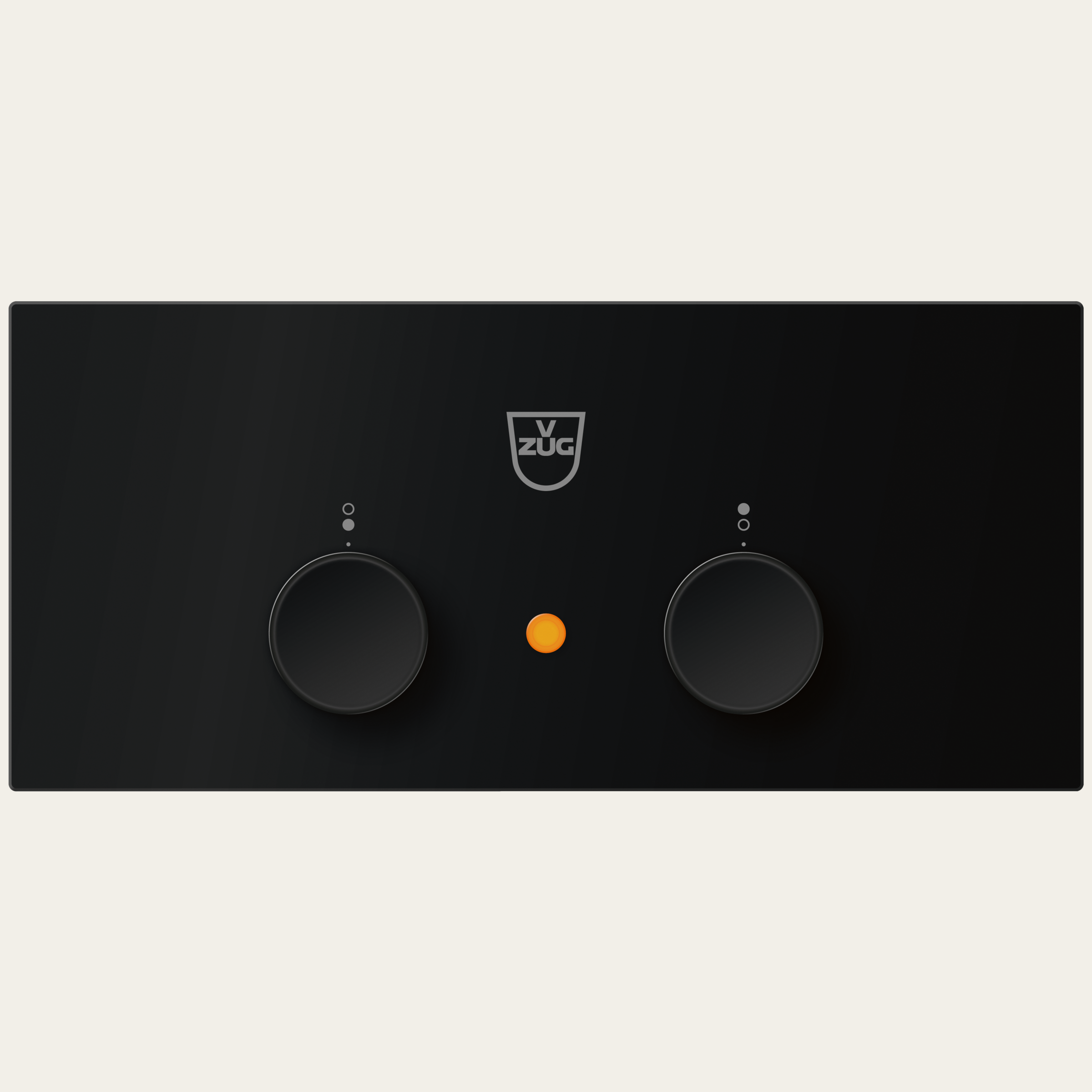V-ZUG Coffret de commande ER202, Nero, Commande à manette externe, Zones de cuisson: 2