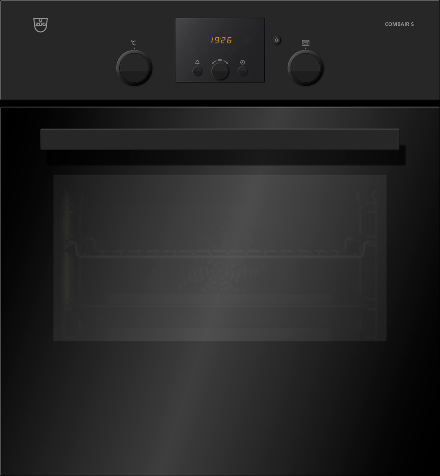 V-ZUG Oven Combair S BC-S/K/SR, 55 cm, black