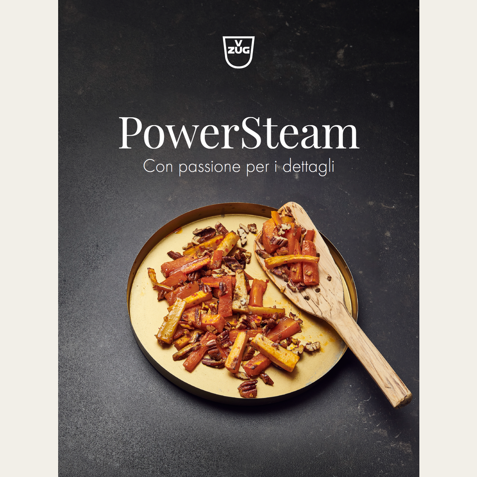 Recipe book 'PowerSteaming – With a passion for Details' in Italian