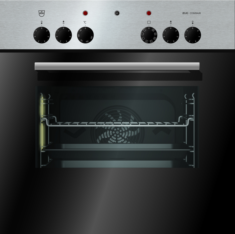 V-ZUG Cucina Combair 4, larghezza 60 cm, design ChromeClass, maniglia design ChromeClass, 400V, per 4 piastre