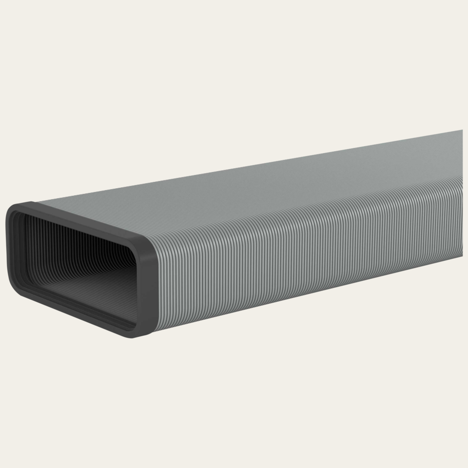 Flexible metal air duct (W=222 mm / H=89 mm / L=500 mm)