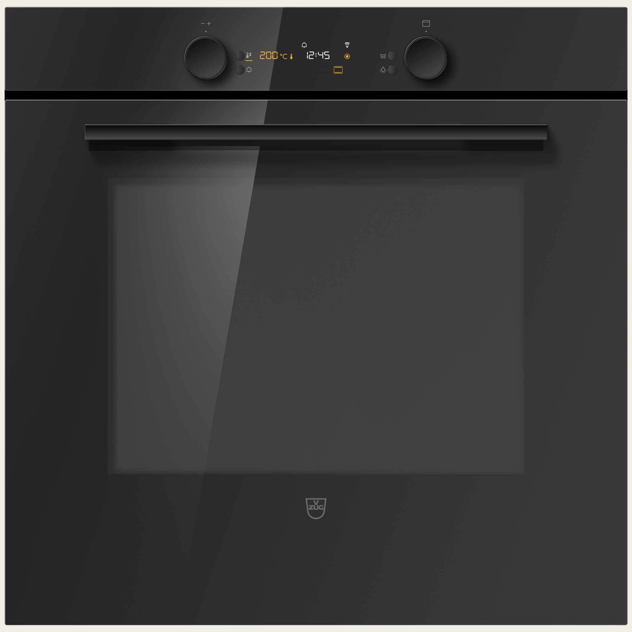 V-ZUG Oven Combair V600, Standard width: 60 cm, Standard height: 60 cm, Nero with glass, Handle: Nero, dial, V-ZUG-Home, 230V