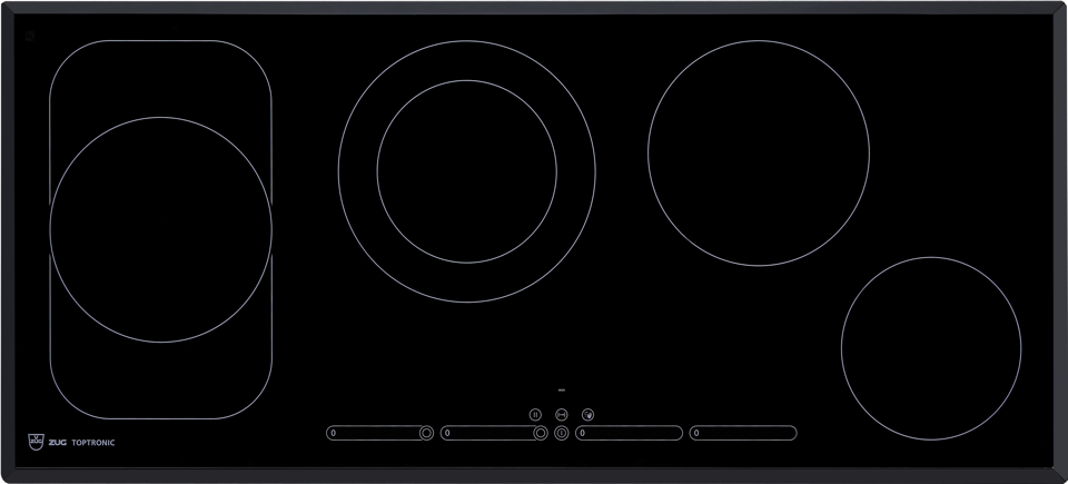 V-ZUG Electric hob GK45TEPS Slider, with faceting, panorama cooking area