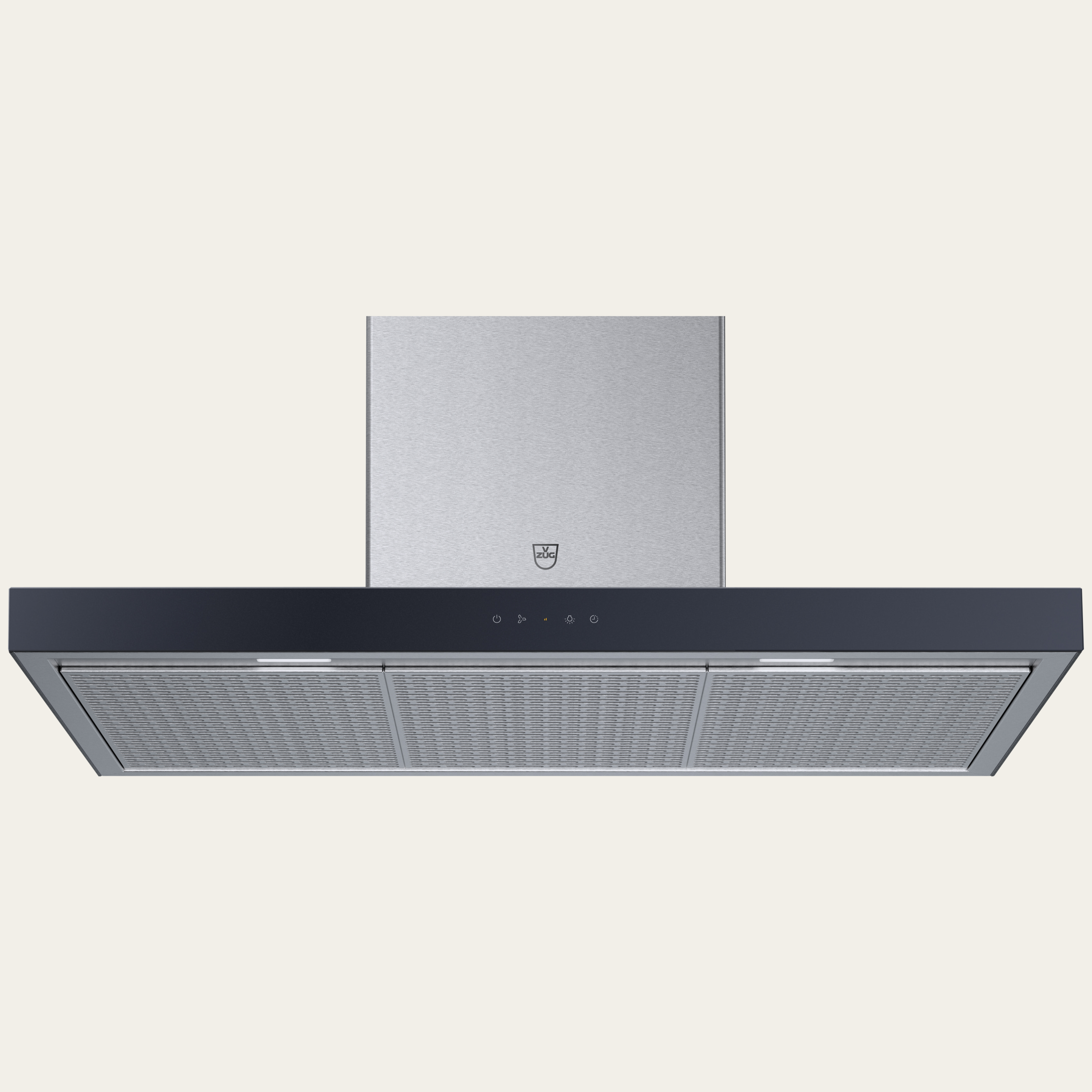 V-ZUG Wall hood Premira DWPQ9, Black Glass, width 90 cm