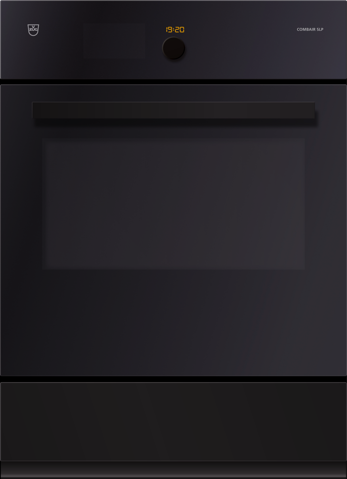V-ZUG Backofen Combair SLP, Breite 55 cm, Design Spiegelglas, Designgriff Nero, 230 oder 400V, Geräteschublade beheizbar, pyrolytische Selbstreinigung, V-ZUG-Home