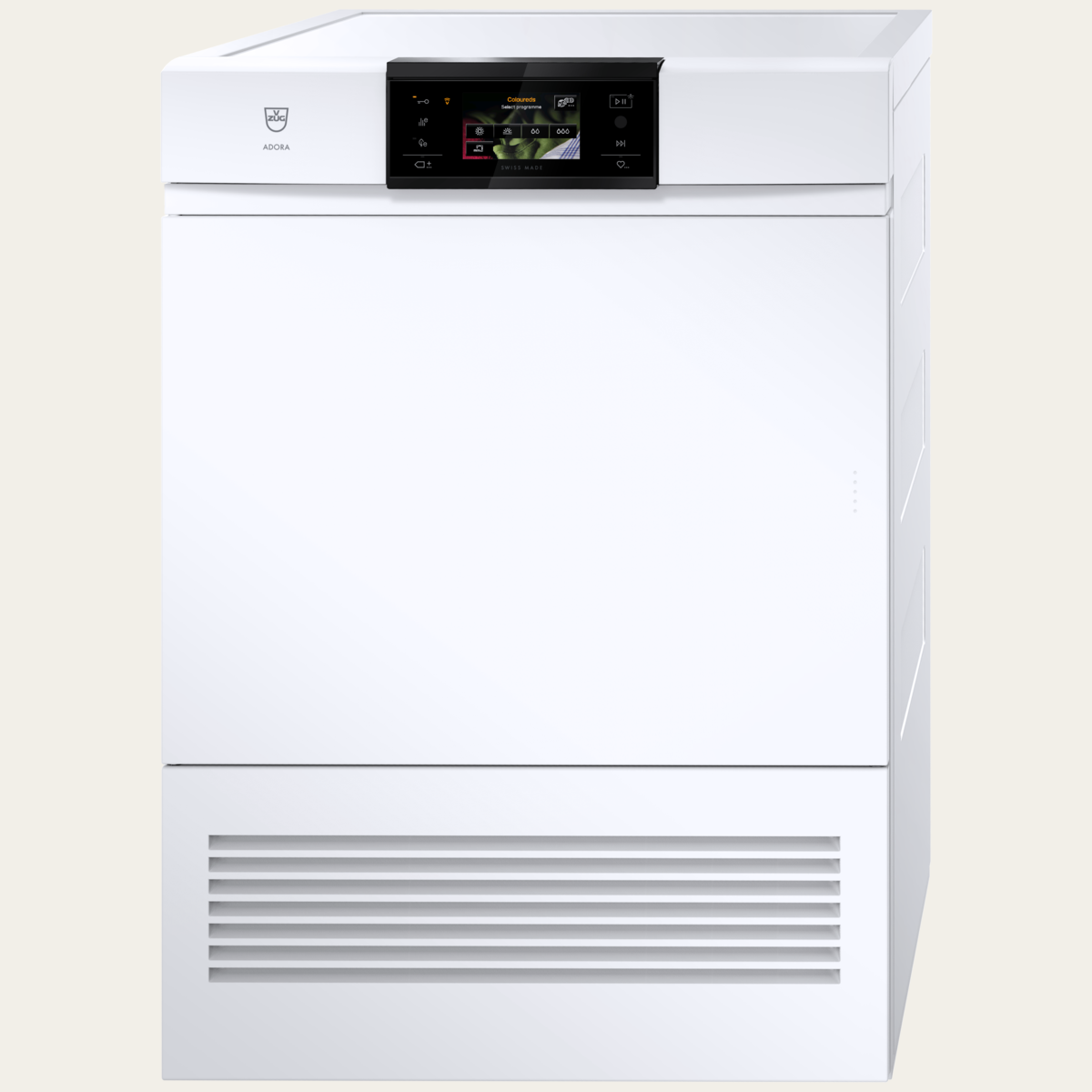 V-ZUG Tumble dryer AdoraDry V6000, Door hinge: Left,V-ZUG-Home, Nominal capacity: 7 kg, Full-colour graphic display, Air transport according to UN 3358 prohibited