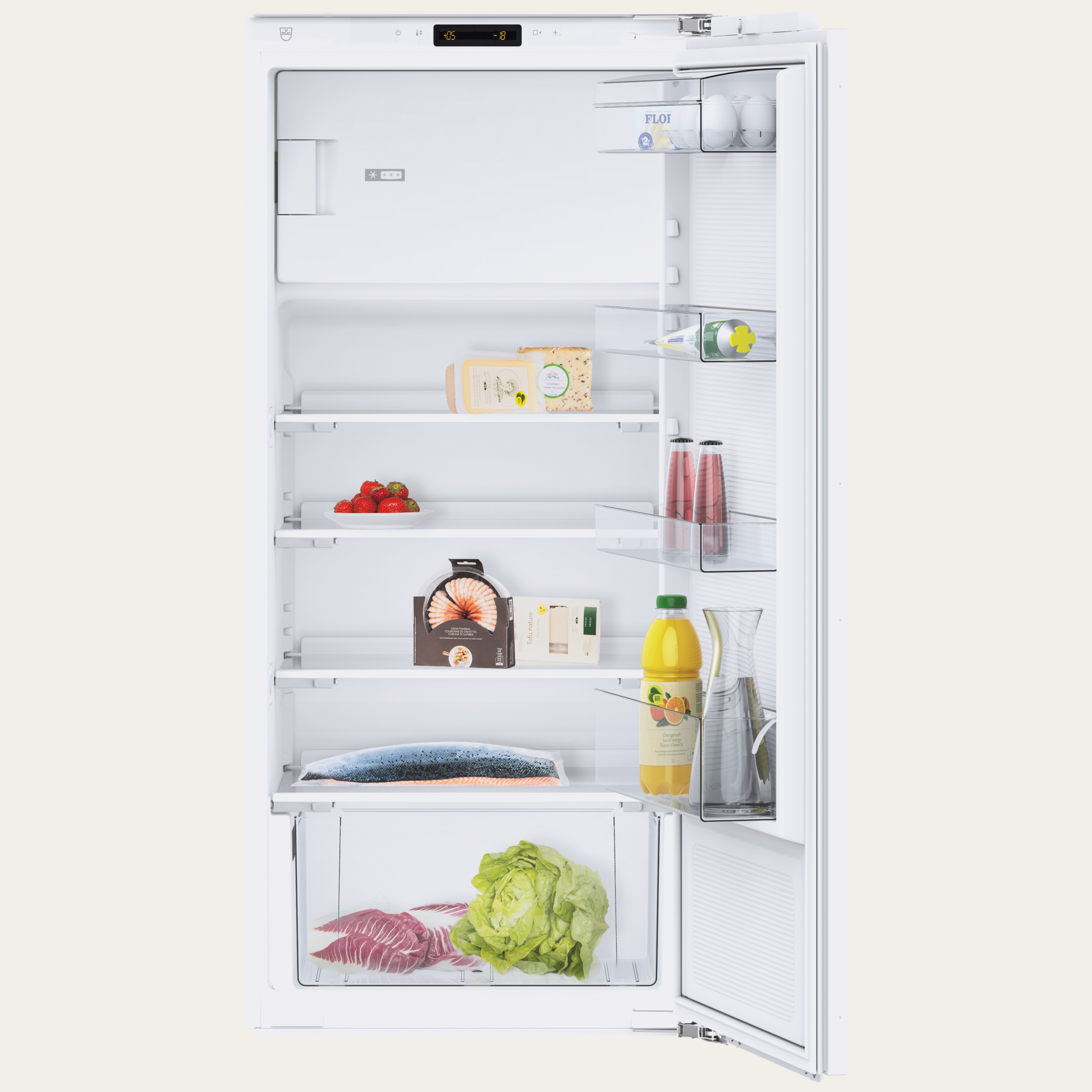 V-ZUG Kühl-/Gefriergerät Perfect 60i, Breitennorm: 60 cm, Höhennorm: 122.1 cm, Vollintegrierbar, Türanschlag: links, Energieeffizienzklasse: F, TouchControl