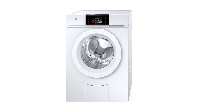 V-ZUG Washing machine AdoraWash V2000, Door hinge: Left, V-ZUG-Home, Door design: White, Full-colour graphic display