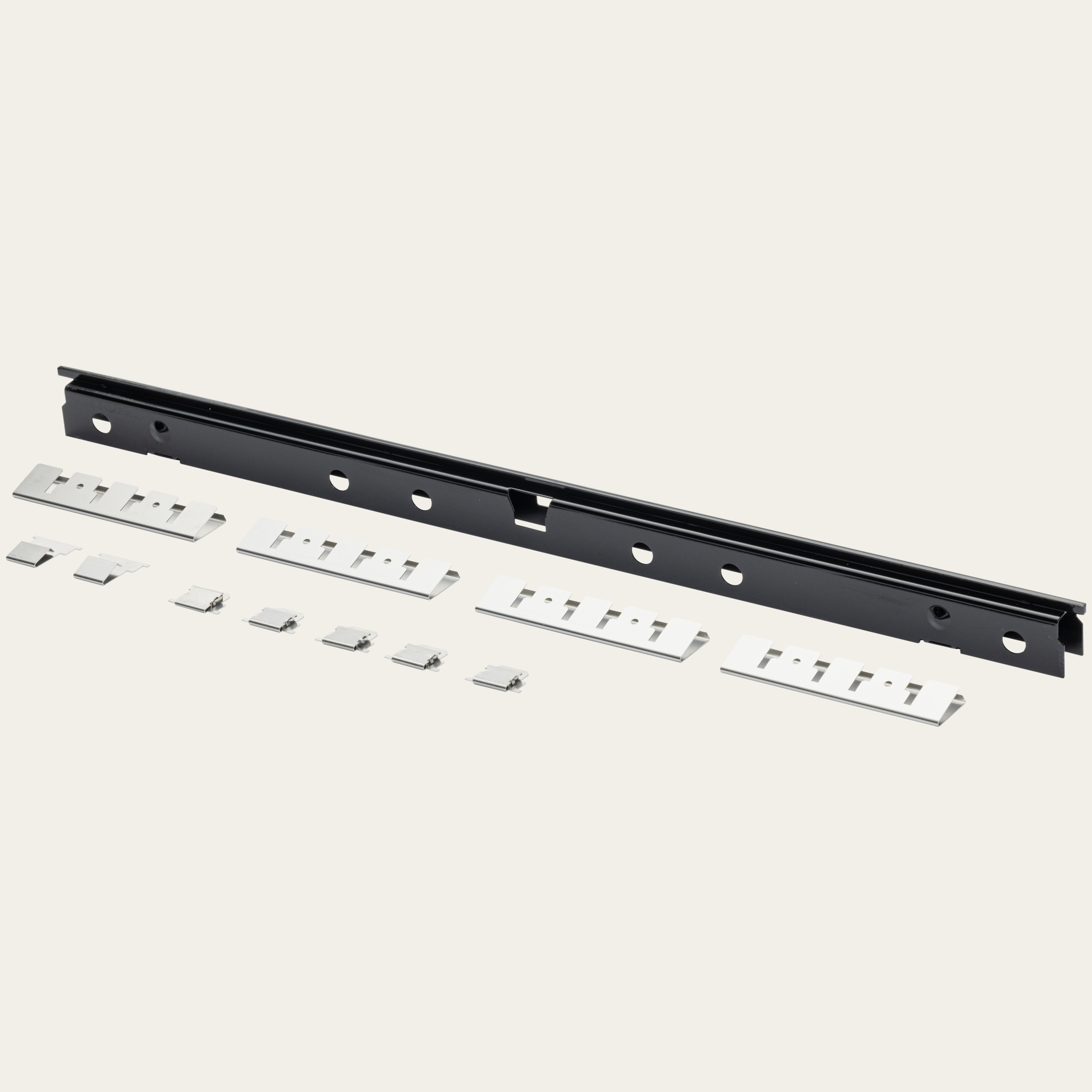 Kit d’entretoises pour combinaisons de plans de cuisson, en saillie, noir (1 pièce)