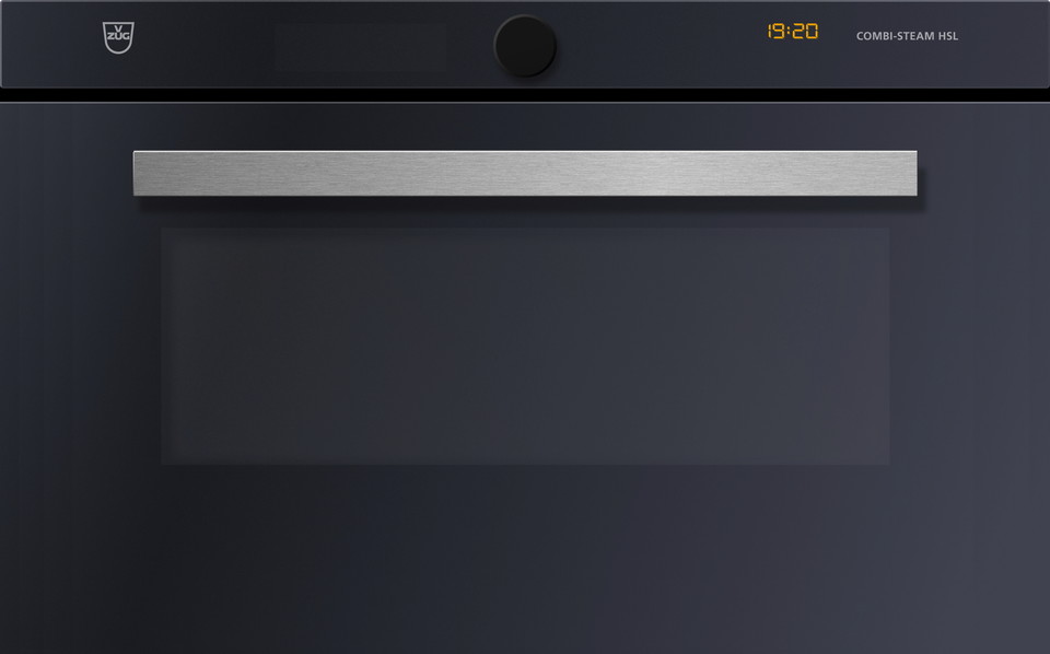 V-ZUG Combi-Steam HSL steam cooker, width 60 cm, mirror glass design, chrome design handle, 230 or 400 VNOTE: Product fitted with Wi-Fi module as standard (V-ZUG-Home ready)