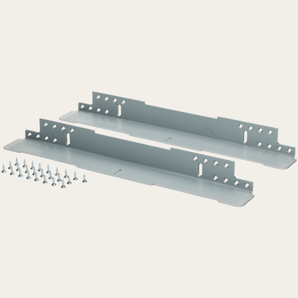 Bracket set, installation of 2 appliances on top of each other, 55 or 60 width