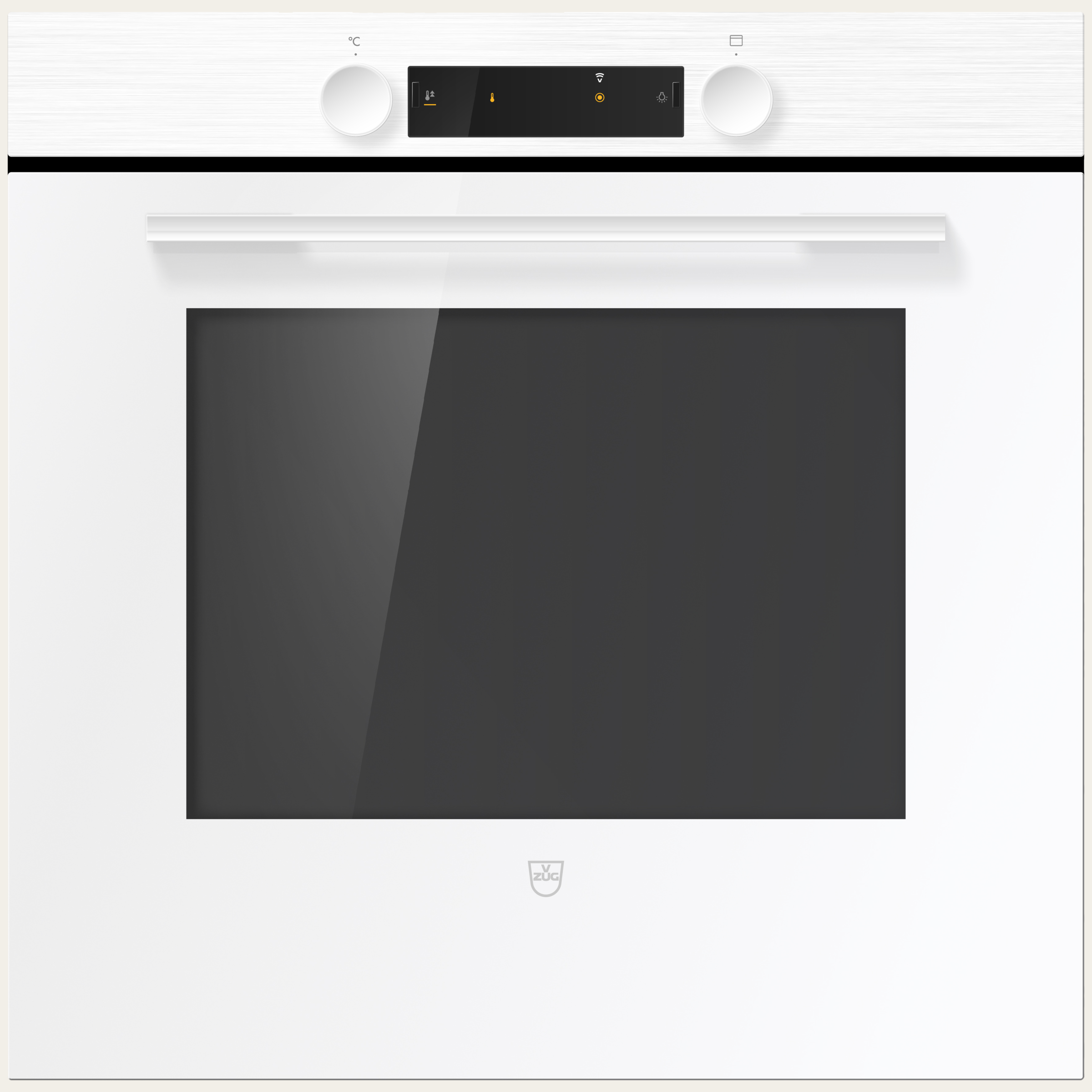 V-ZUG Backofen Combair V400, Breitennorm: 60 cm, Höhennorm: 60 cm, Weiss, Griff: Weiss, Drehschalter, V-ZUG-Home