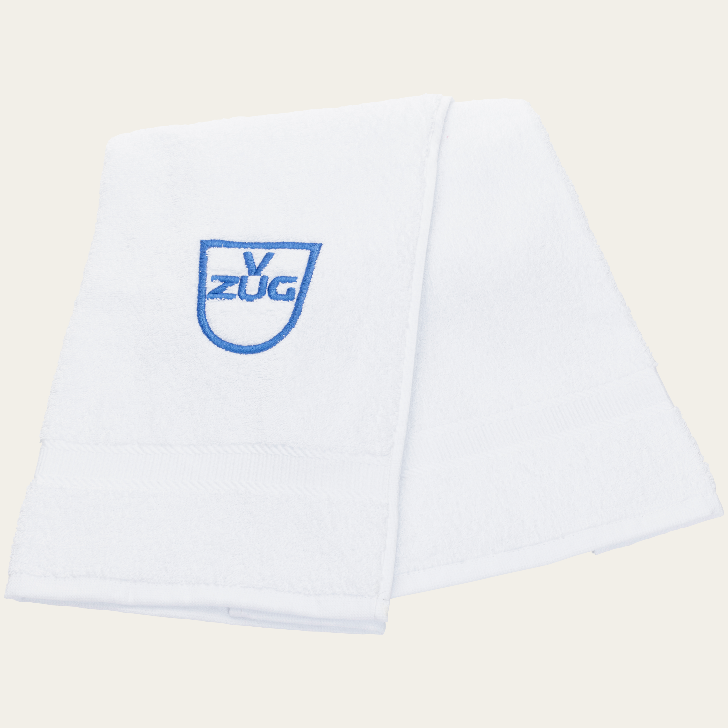 White terry towel, size 100 x 50 cm, cotton