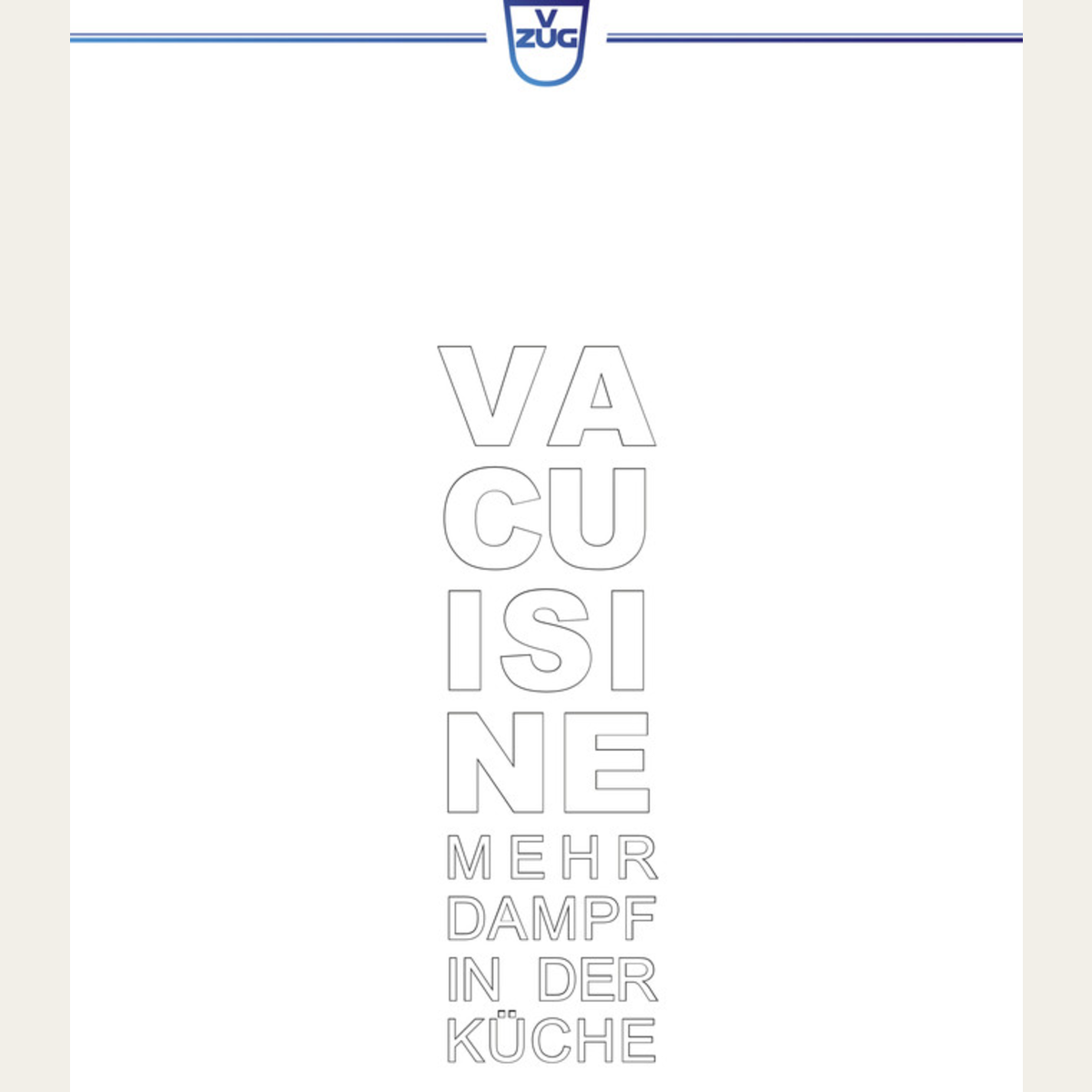 Booklet Vacuisine 'More steam in the kitchen' German