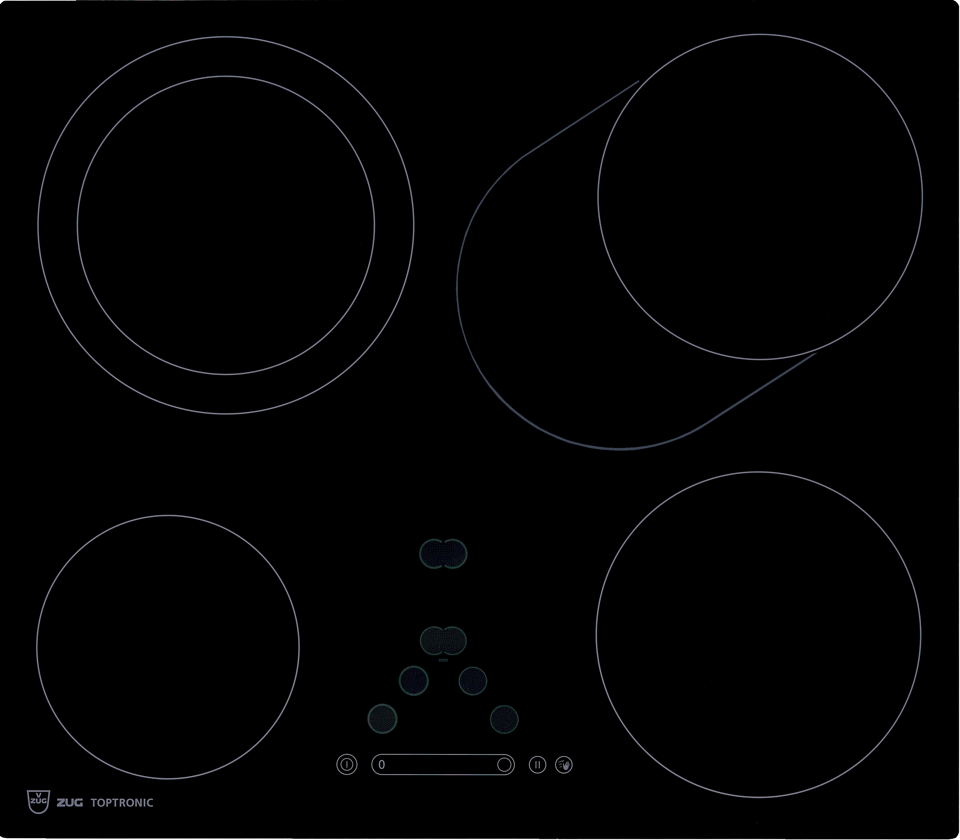 V-ZUG Electric hob GK45TEBSF Slider, flat version, warming zone
