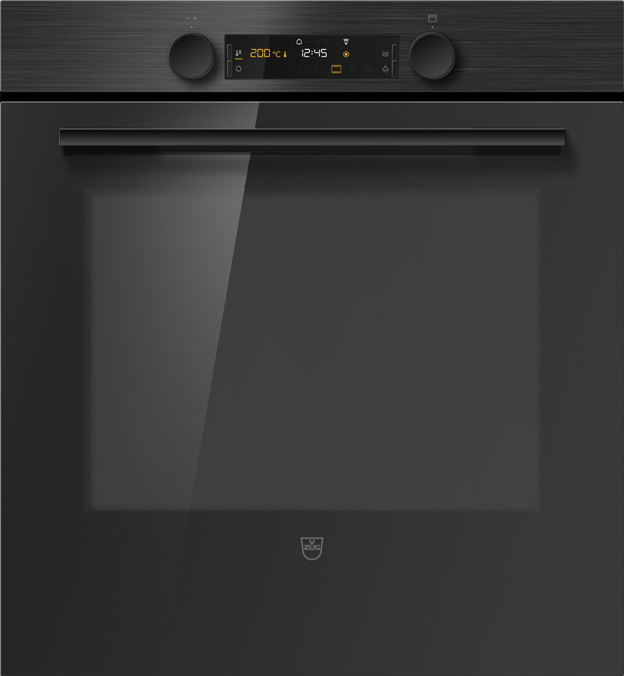 V-ZUG Backofen Combair V600, Breitennorm: 55 cm, Höhennorm: 60 cm, Nero, Griff: Nero, Drehschalter, V-ZUG-Home, TopClean