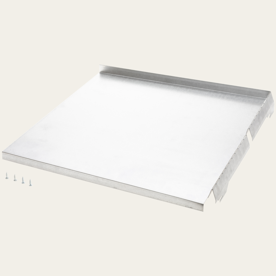 Ventilation protective plate set, niche width 550 mm, without seal