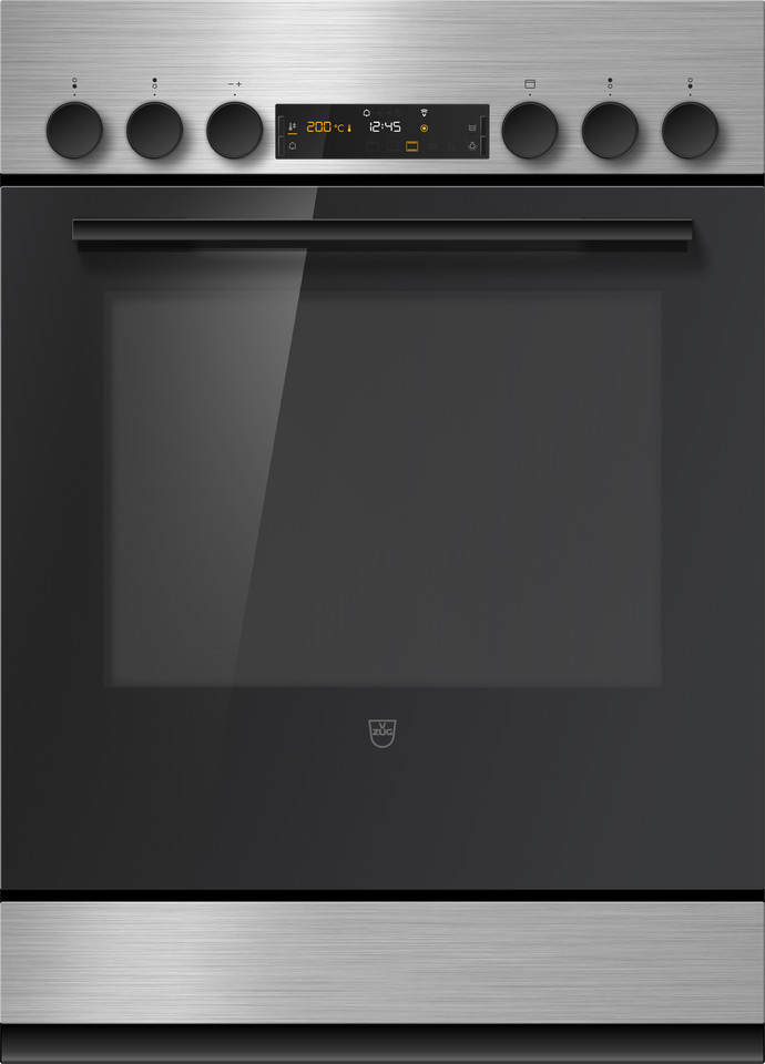 V-ZUG Cucina Combair V600, Standard di larghezza: 55cm, Norma per l'altezza: 76.2 cm, ChromeClass, Maniglia: Nero, interruttore girevole, V-ZUG-Home, Cassetto dell'apparecchio, Numero di zone di cottura utilizzabili: 4